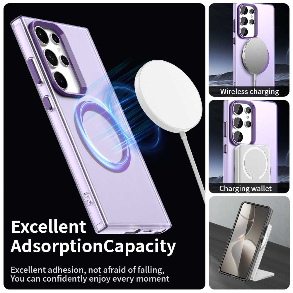 MagSafe Case for Samsung Galaxy S23 Ultra S918, Techsuit, CandyCase, Purple