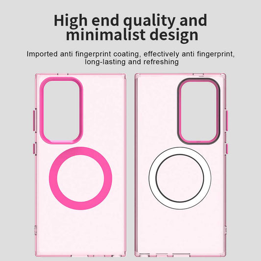MagSafe-Hülle für Samsung Galaxy S23 Ultra S918, Techsuit, CandyCase, Rosa