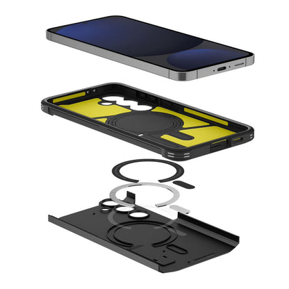 MagSafe Hülle für Samsung Galaxy S24 FE S721, Spigen, Tough Armor, Schwarz ACS08625