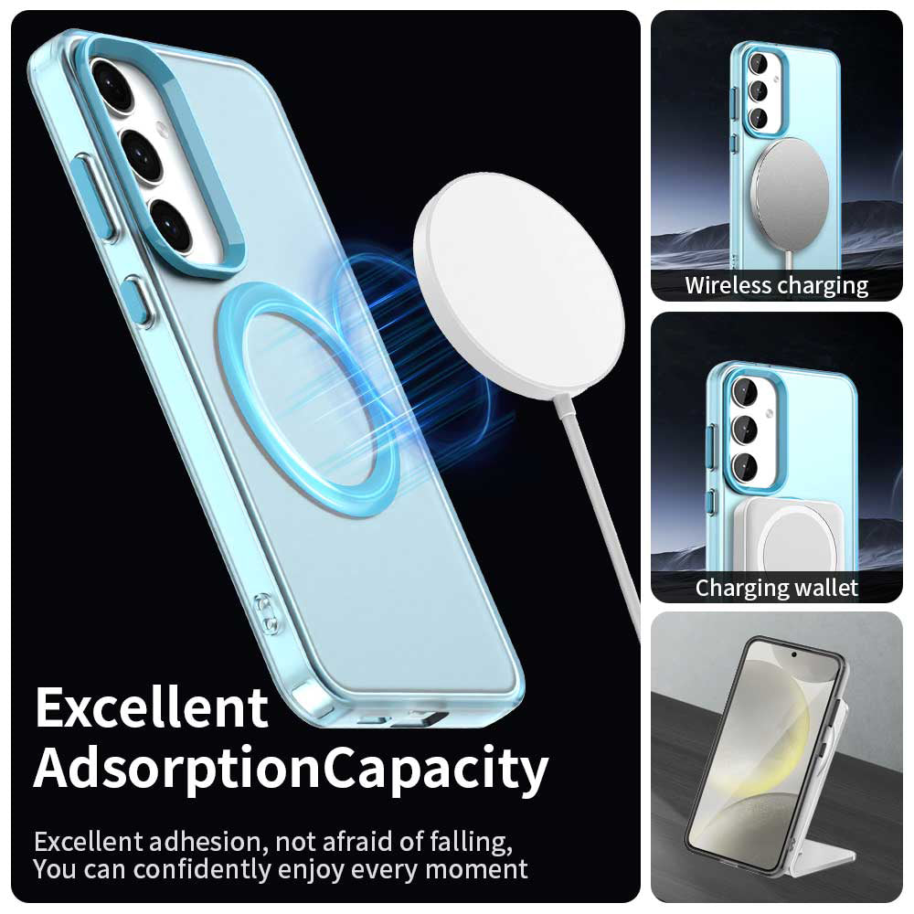 MagSafe-Hülle für Samsung Galaxy S24 FE S721, Techsuit, CandyCase, Blau