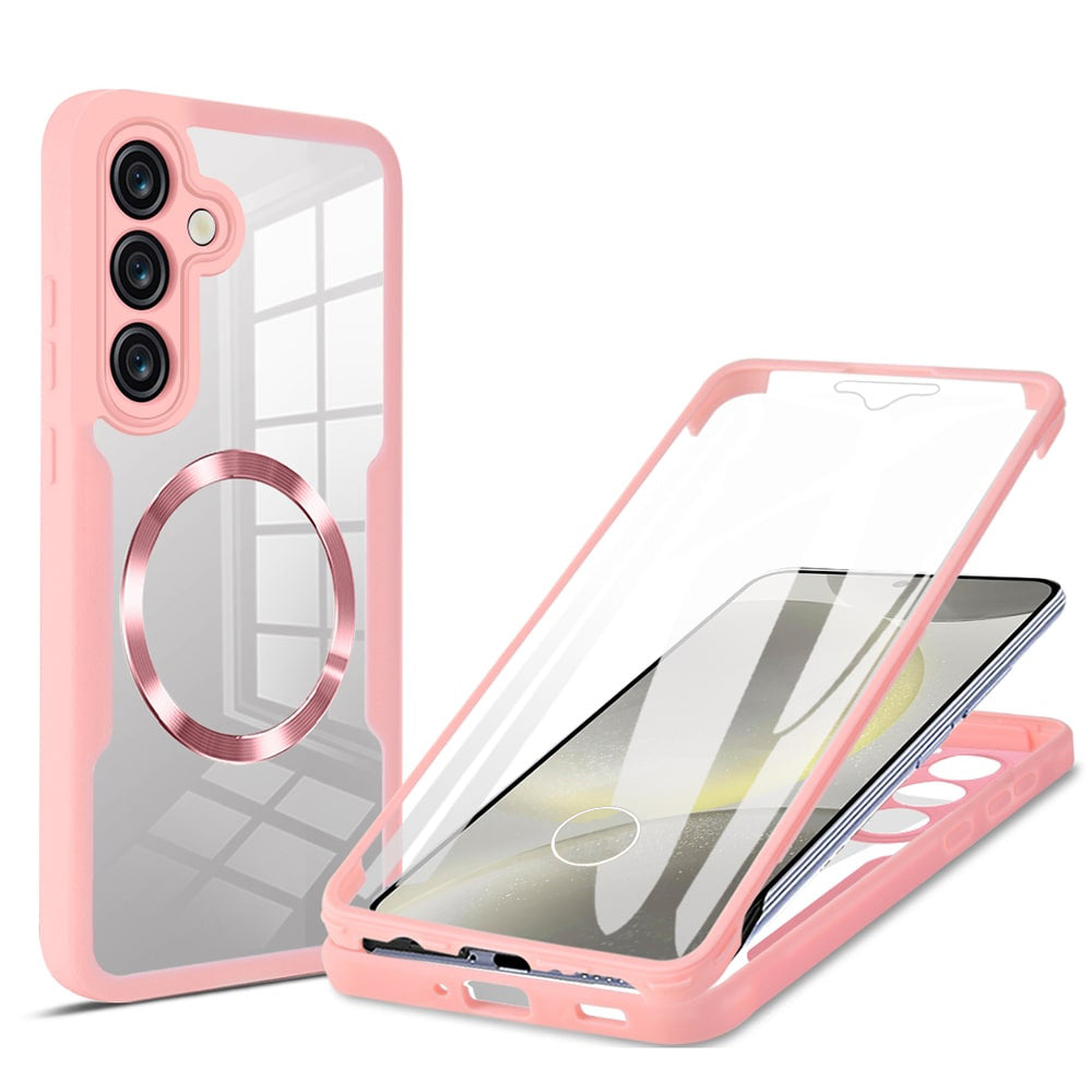 MagSafe-Hülle für Samsung Galaxy S24+ S926, Techsuit, ColorVerse 360, Rosa