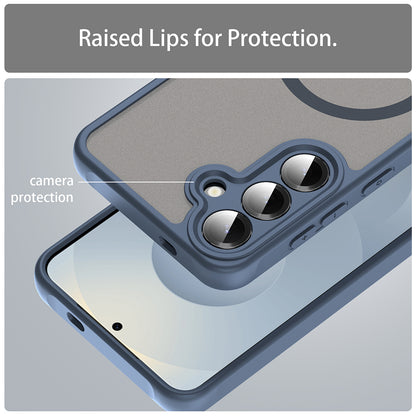 MagSafe-Hülle für Samsung Galaxy S24 S921, Techsuit, HaloFrost II, Marineblau