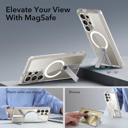 MagSafe Hülle für Samsung Galaxy S24 Ultra S928, ESR, Boost Flickstand, Transparent