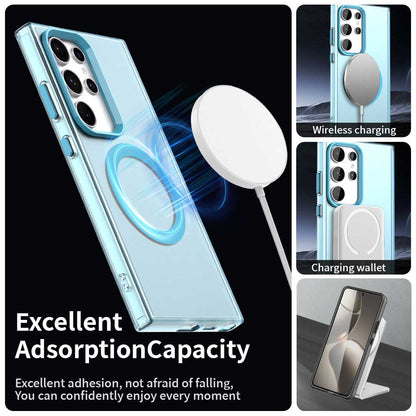 MagSafe Case for Samsung Galaxy S24 Ultra S928, Techsuit, CandyCase, Blue