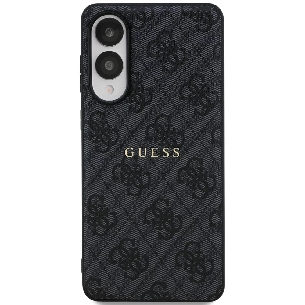 MagSafe Hülle für Samsung Galaxy S25 Edge S937, Guess, 4G Ring Classic Logo, Schwarz