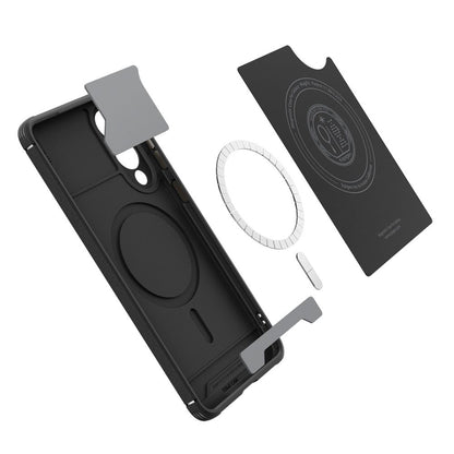 MagSafe Hülle für Samsung Galaxy S25 Edge S937, Spigen, Core Armor, Mattschwarz ACS09406