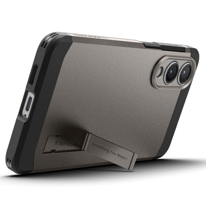 MagSafe Hülle für Samsung Galaxy S25 Edge S937, Spigen, Tough Armor, Grau ACS09423