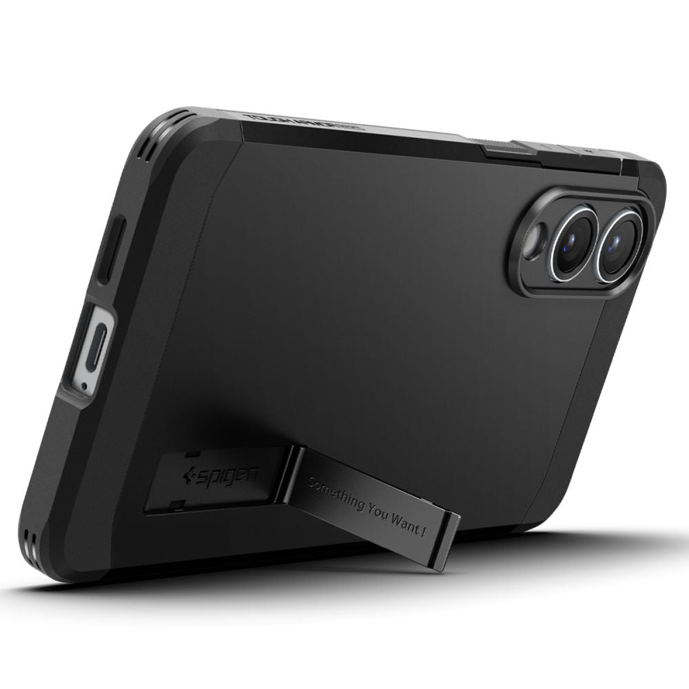 MagSafe Hülle für Samsung Galaxy S25 Edge S937, Spigen, Tough Armor, Schwarz ACS09422