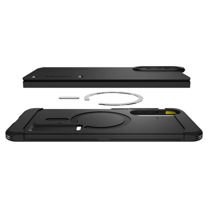MagSafe Hülle für Samsung Galaxy S25 Edge S937, Spigen, Tough Armor, Schwarz ACS09422