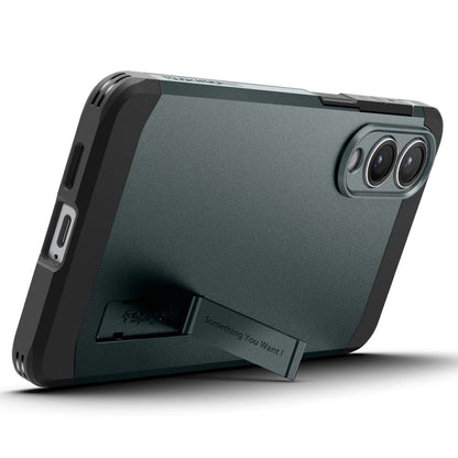MagSafe Hülle für Samsung Galaxy S25 Edge S937, Spigen, Tough Armor, Grün ACS09424