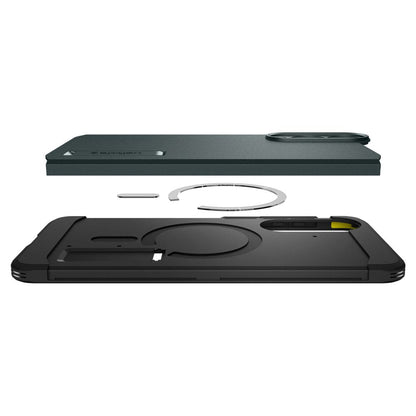 MagSafe Hülle für Samsung Galaxy S25 Edge S937, Spigen, Tough Armor, Grün ACS09424