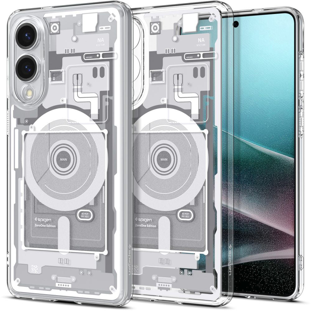 MagSafe Hülle für Samsung Galaxy S25 Edge S937, Spigen, Ultra Hybrid Zero One, Weiß ACS09417