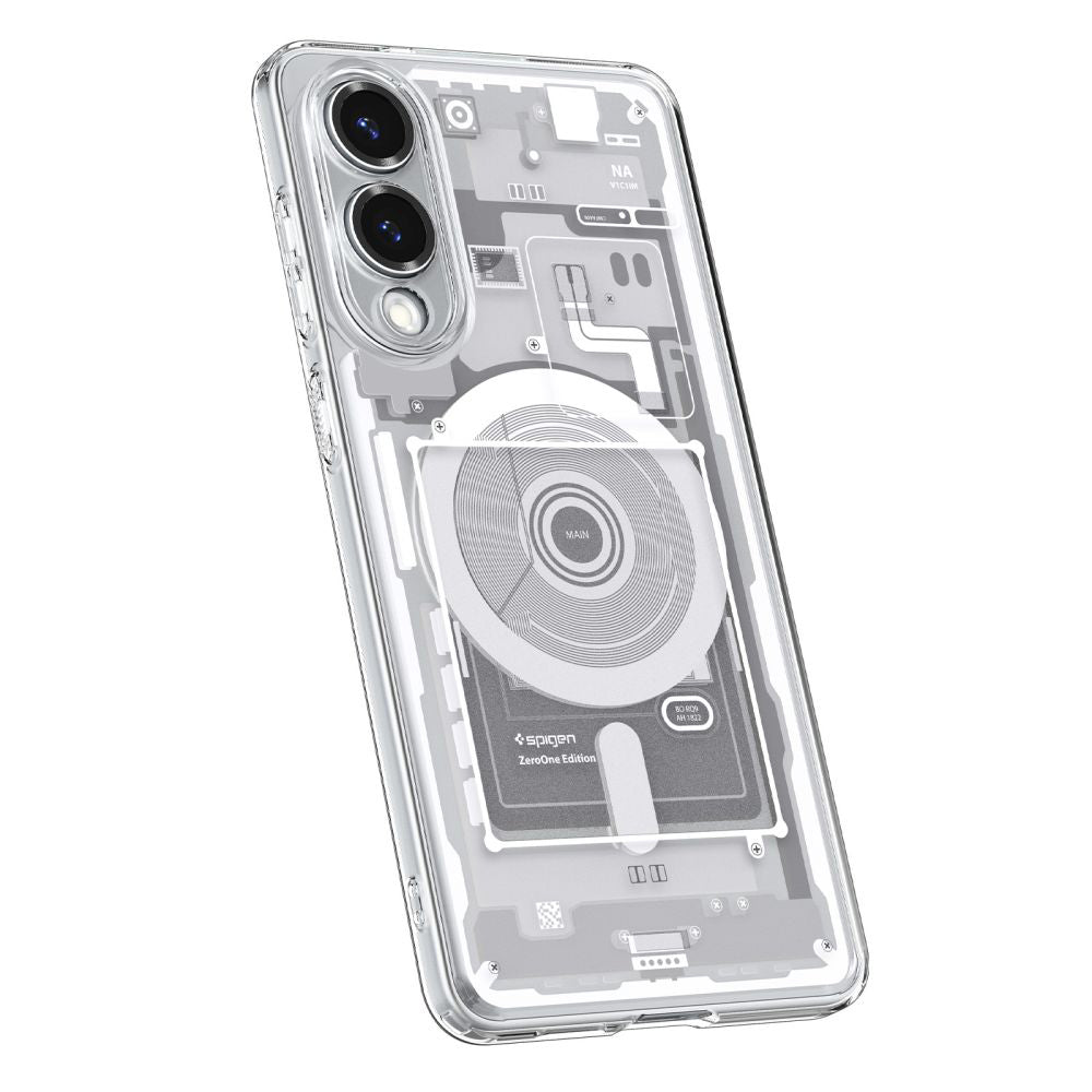 MagSafe Hülle für Samsung Galaxy S25 Edge S937, Spigen, Ultra Hybrid Zero One, Weiß ACS09417