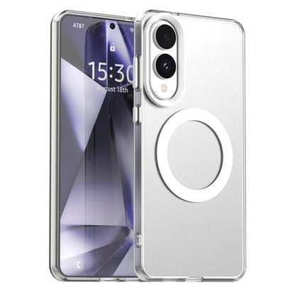MagSafe Case for Samsung Galaxy S25 Edge S937, Techsuit, CandyCase, White