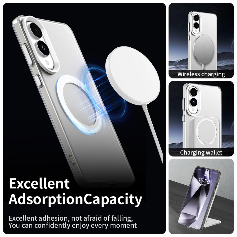 MagSafe Case for Samsung Galaxy S25 Edge S937, Techsuit, CandyCase, White