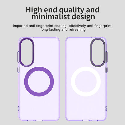 MagSafe-Hülle für Samsung Galaxy S25 Edge S937, Techsuit, CandyCase, Lila