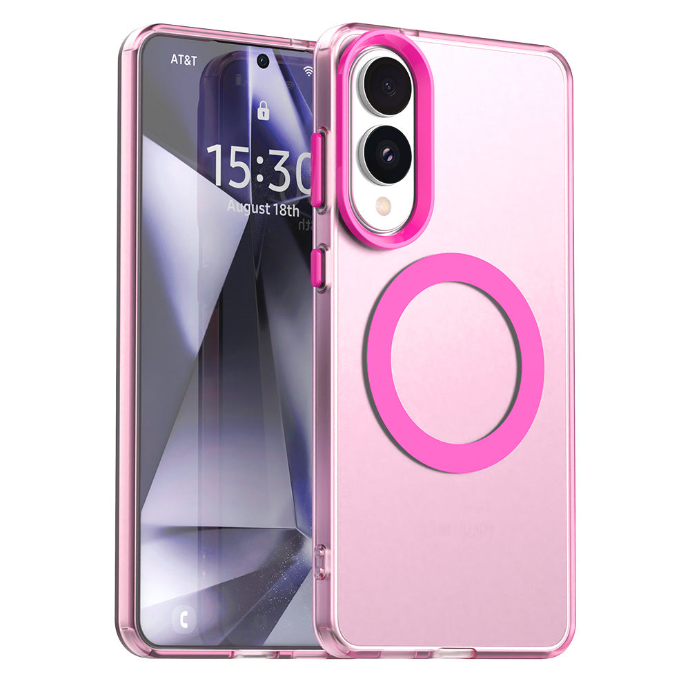 MagSafe-Hülle für Samsung Galaxy S25 Edge S937, Techsuit, CandyCase, Rosa