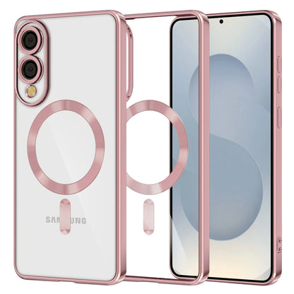 MagSafe-Hülle für Samsung Galaxy S25 Edge S937, Techsuit, Luxury Crystal, Rosa