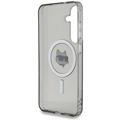 MagSafe Case for Samsung Galaxy S25+ S936, Karl Lagerfeld, IML Choupette's Head, Black