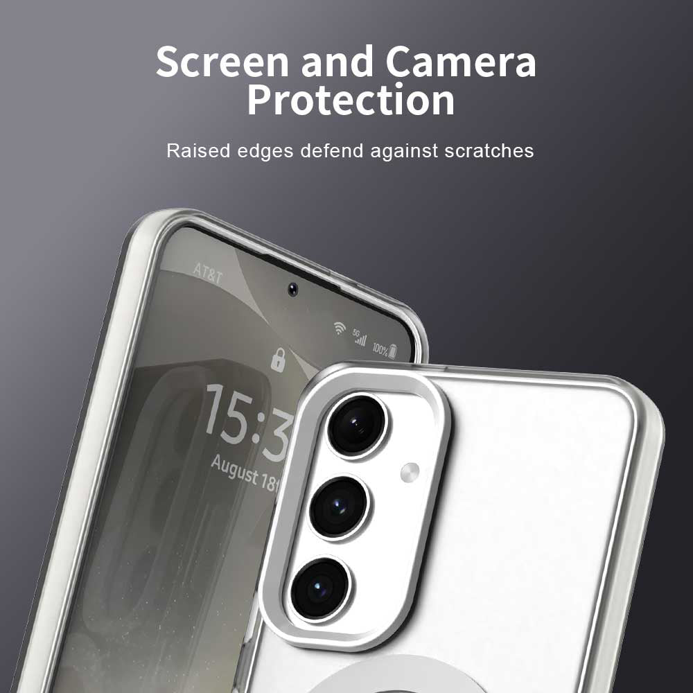 MagSafe-Hülle für Samsung Galaxy S25+ S936 / S24+ S926, Techsuit, CandyCase, Weiß