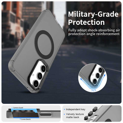 MagSafe-Hülle für Samsung Galaxy S25+ S936 / S24+ S926, Techsuit, CandyCase, Schwarz
