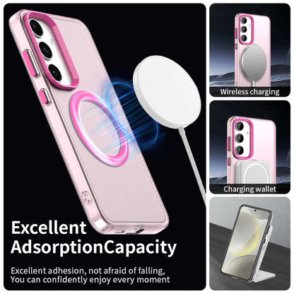 MagSafe Case for Samsung Galaxy S25+ S936 / S24+ S926, Techsuit, CandyCase, Pink