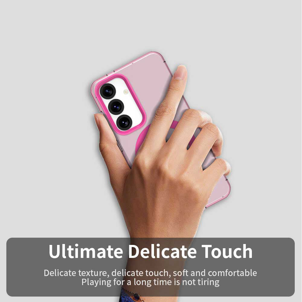 MagSafe Case for Samsung Galaxy S25+ S936 / S24+ S926, Techsuit, CandyCase, Pink