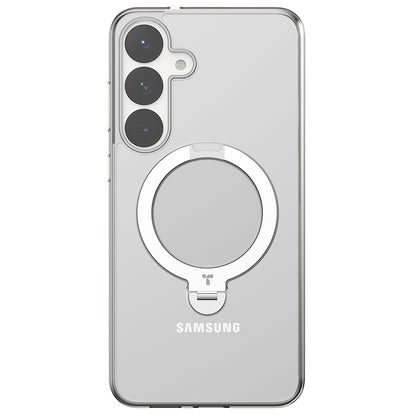 MagSafe Hülle für Samsung Galaxy S25+ S936, Torras, Ostand Spin, Transparent