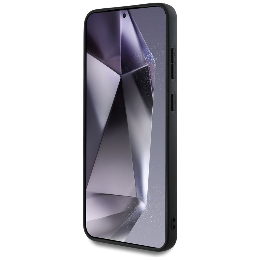 MagSafe Hülle für Samsung Galaxy S25 S931, Guess, 4G Ring Classic Logo, Schwarz