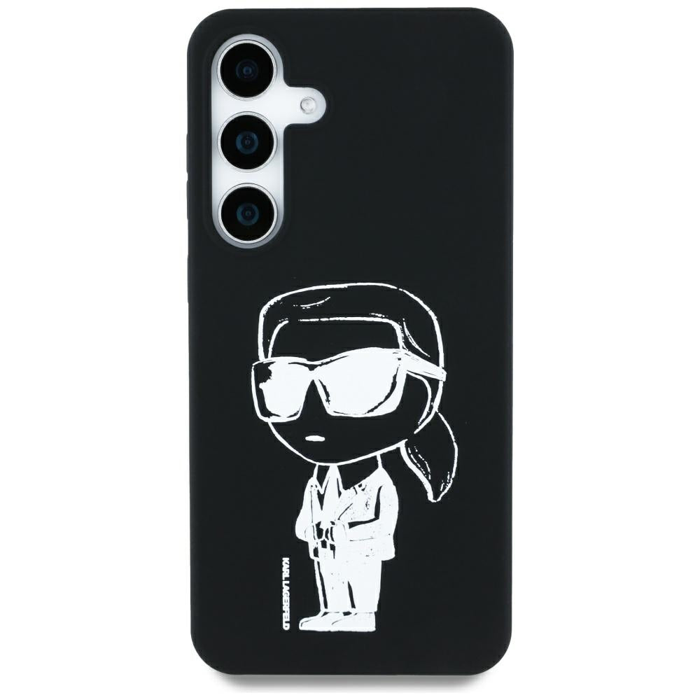 MagSafe Case for Samsung Galaxy S25 S931, Karl Lagerfeld, Silicone Graffiti, Black