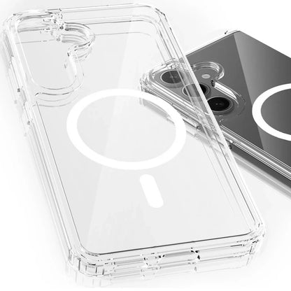 MagSafe Case for Samsung Galaxy S25 S931 / S24 S921, 3MK, Armor MagCase, Transparent