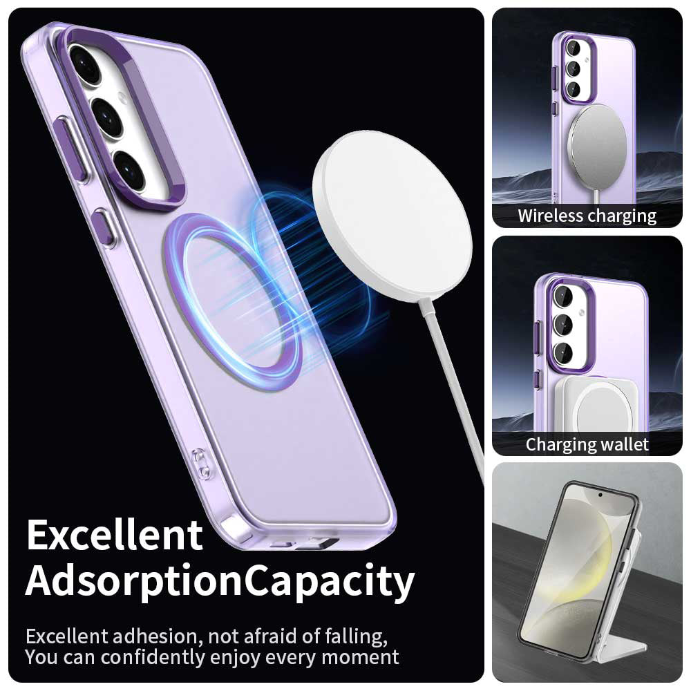 MagSafe-Hülle für Samsung Galaxy S25 S931 / S24 S921, Techsuit, CandyCase, Lila