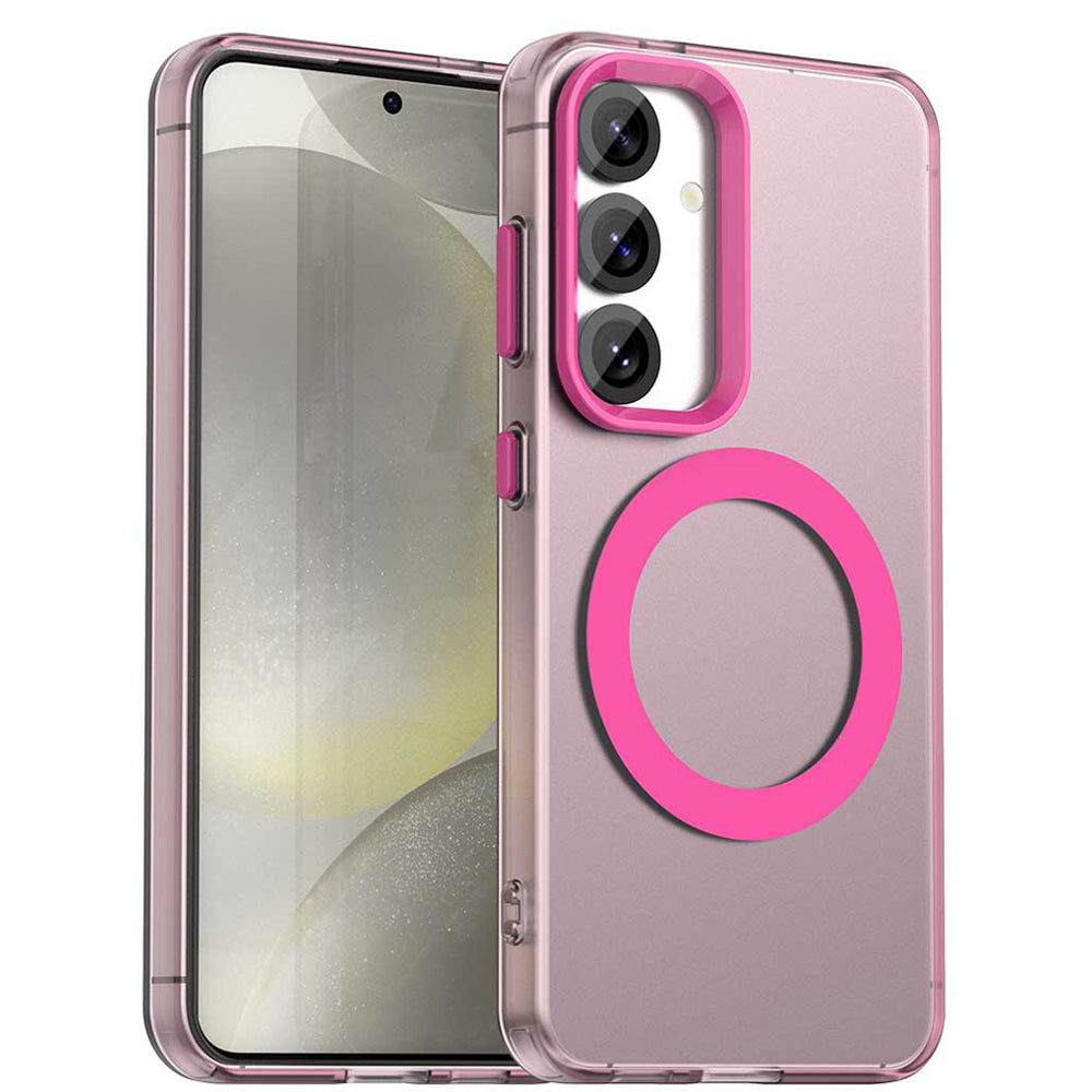 MagSafe-Hülle für Samsung Galaxy S25 S931 / S24 S921, Techsuit, CandyCase, Rosa