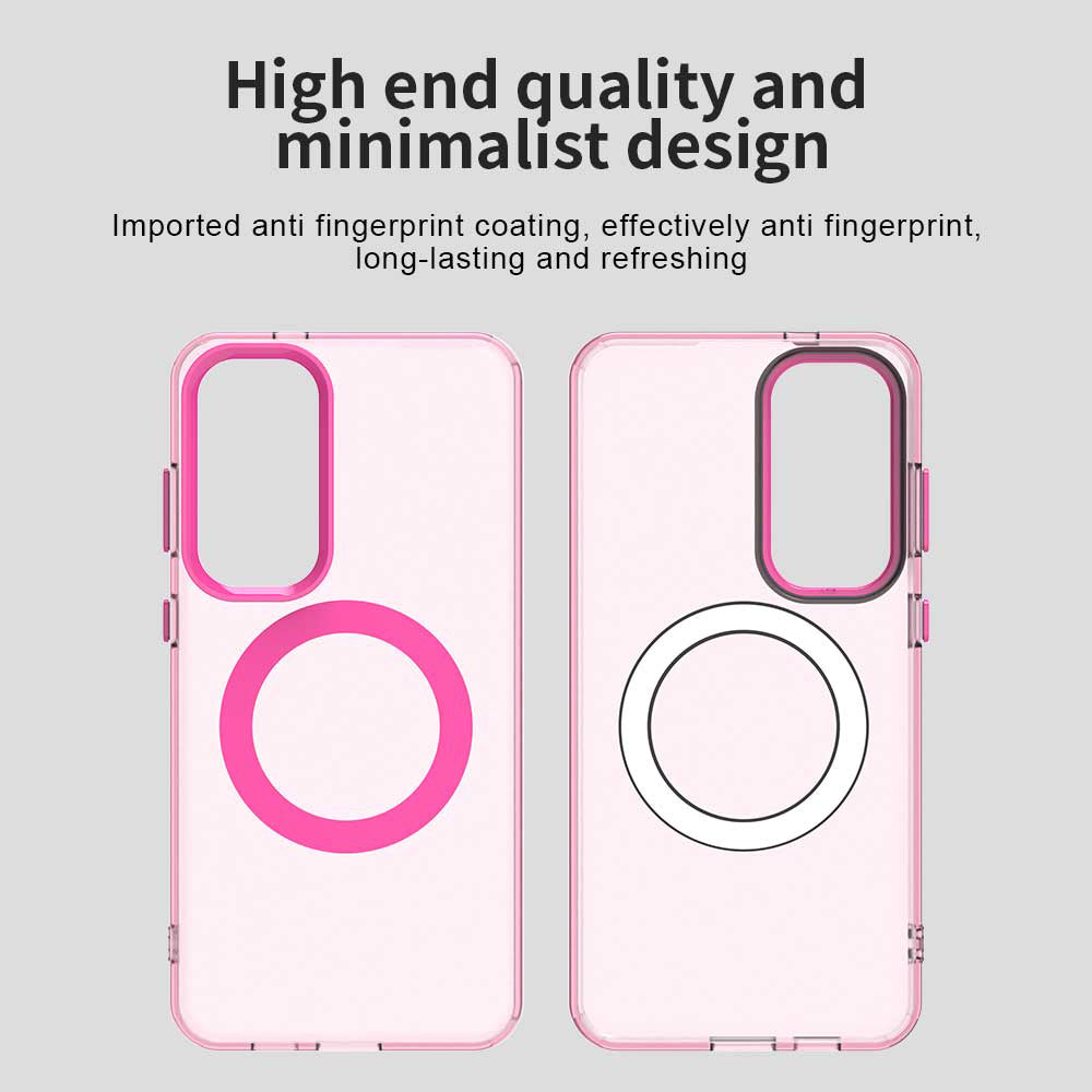 MagSafe-Hülle für Samsung Galaxy S25 S931 / S24 S921, Techsuit, CandyCase, Rosa