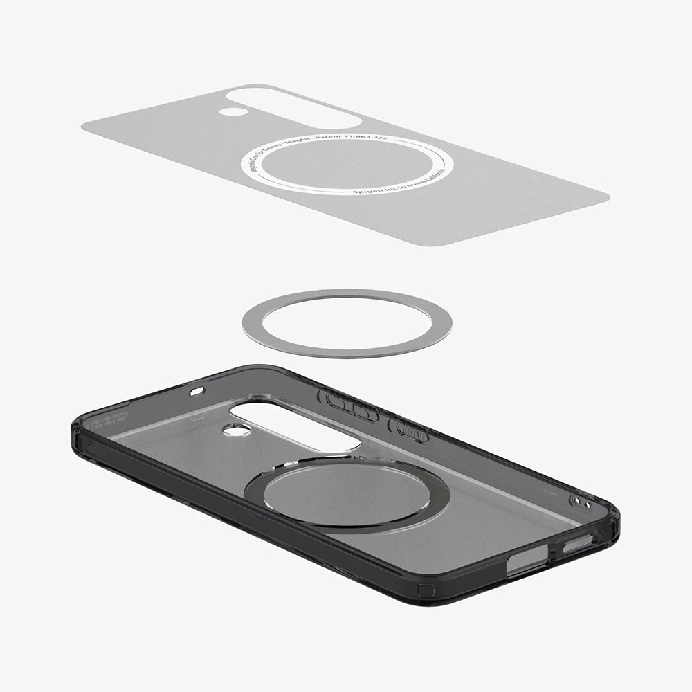 MagSafe Hülle für Samsung Galaxy S25 S931, Spigen, Ultra Hybrid, Satinschwarz