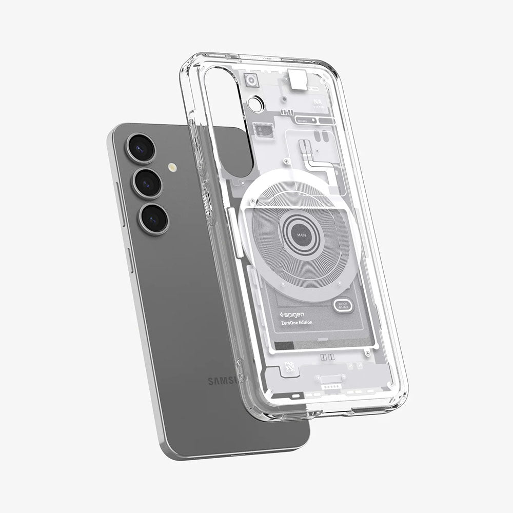 MagSafe Hülle für Samsung Galaxy S25 S931, Spigen, Ultra Hybrid Zero One, Weiß ACS09004