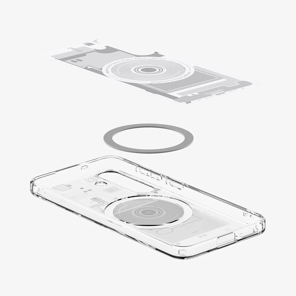MagSafe Hülle für Samsung Galaxy S25 S931, Spigen, Ultra Hybrid Zero One, Weiß ACS09004