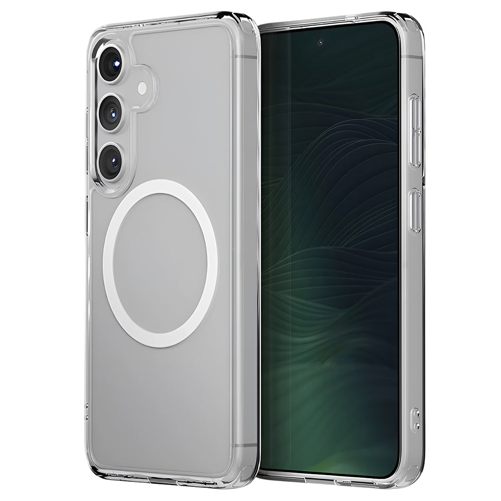 MagSafe Hülle für Samsung Galaxy S25 S931, UNIQ, LifePro Xtreme MagClick, Transparent