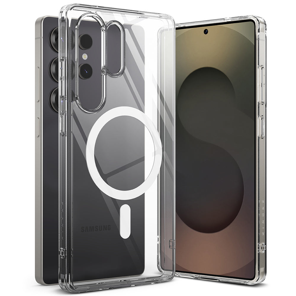 MagSafe Case for Samsung Galaxy S25 Ultra S938, Ringke, Fusion, Transparent