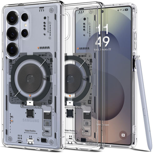 MagSafe Case for Samsung Galaxy S25 Ultra S938, Spigen, Ultra Hybrid Neo One, Transparent