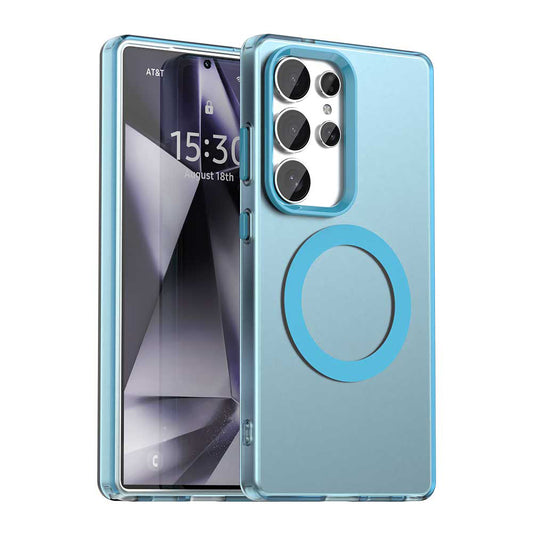 MagSafe-Hülle für Samsung Galaxy S25 Ultra S938, Techsuit, CandyCase, Blau
