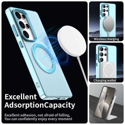 MagSafe Case for Samsung Galaxy S25 Ultra S938, Techsuit, CandyCase, Blue