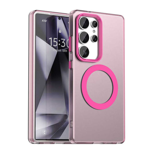 MagSafe-Hülle für Samsung Galaxy S25 Ultra S938, Techsuit, CandyCase, Rosa