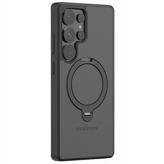 MagSafe-Hülle für Samsung Galaxy S25 Ultra S938, Torras, Ostand Spin, Schwarz