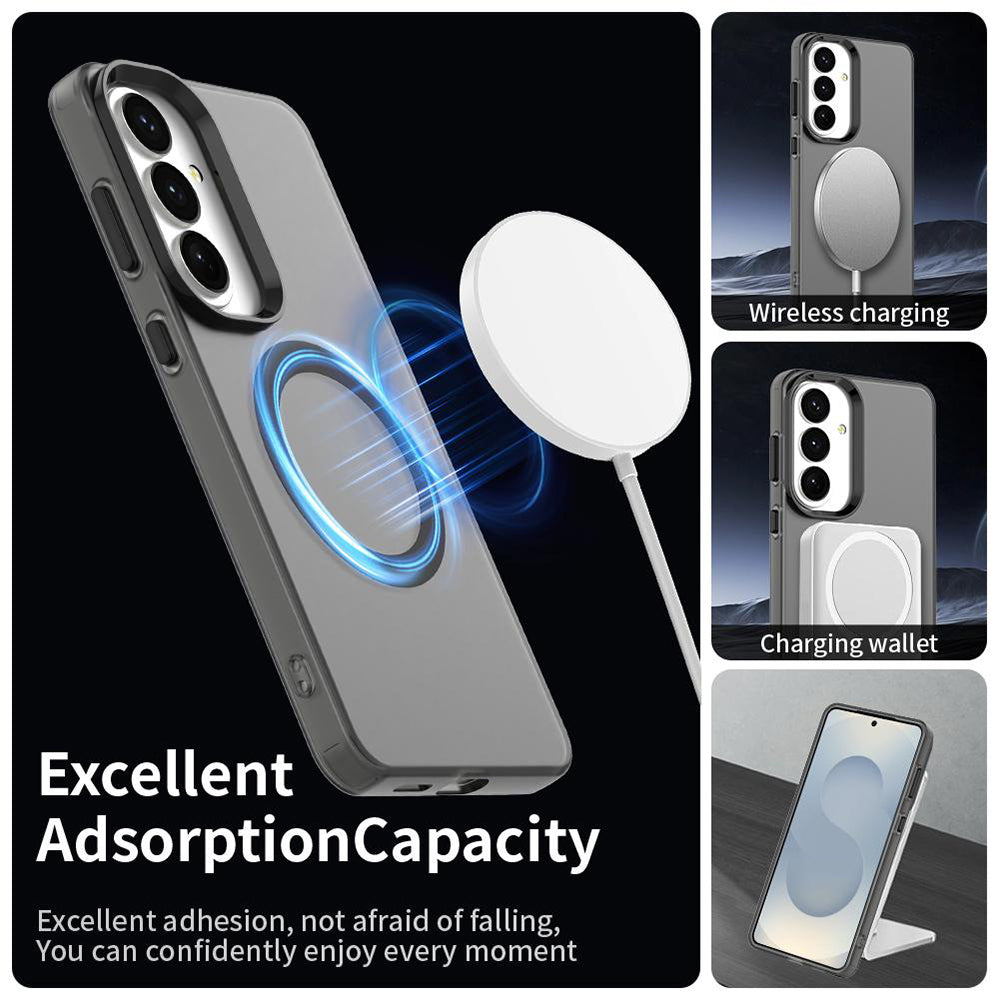 MagSafe-Hülle für Samsung Galaxy S26 FE S741, Techsuit, CandyCase, Schwarz