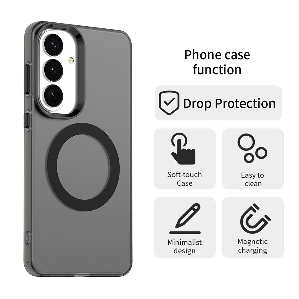 MagSafe-Hülle für Samsung Galaxy S26 FE S741, Techsuit, CandyCase, Schwarz