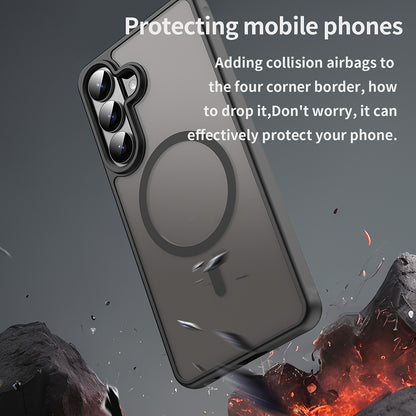 MagSafe Case for Samsung Galaxy S26 Plus, Techsuit, HaloFrost II, Black