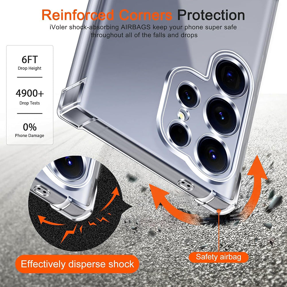 MagSafe Hülle für Samsung Galaxy S26 Plus, Techsuit, Stoßfest, Transparent