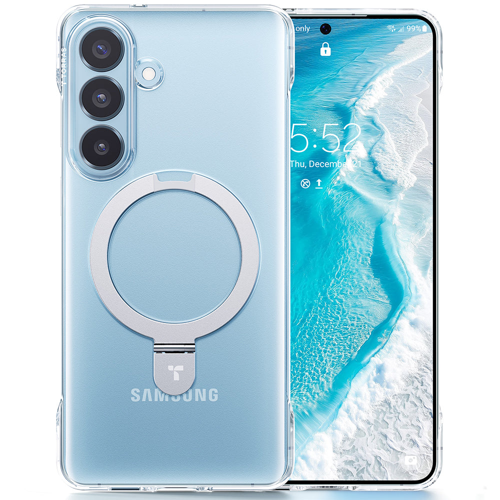MagSafe Hülle für Samsung Galaxy S26 Plus S947, Torras, Ostand Slim, Transparent