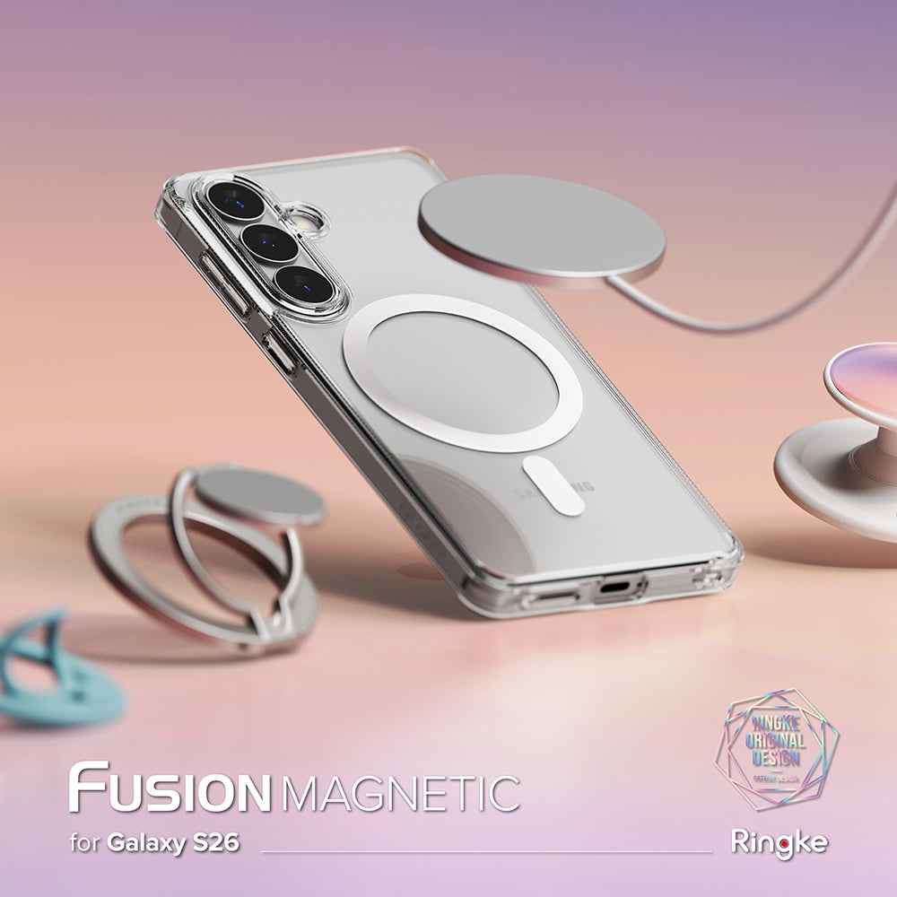 MagSafe Hülle für Samsung Galaxy S26 S942, Ringke, Fusion, Transparent